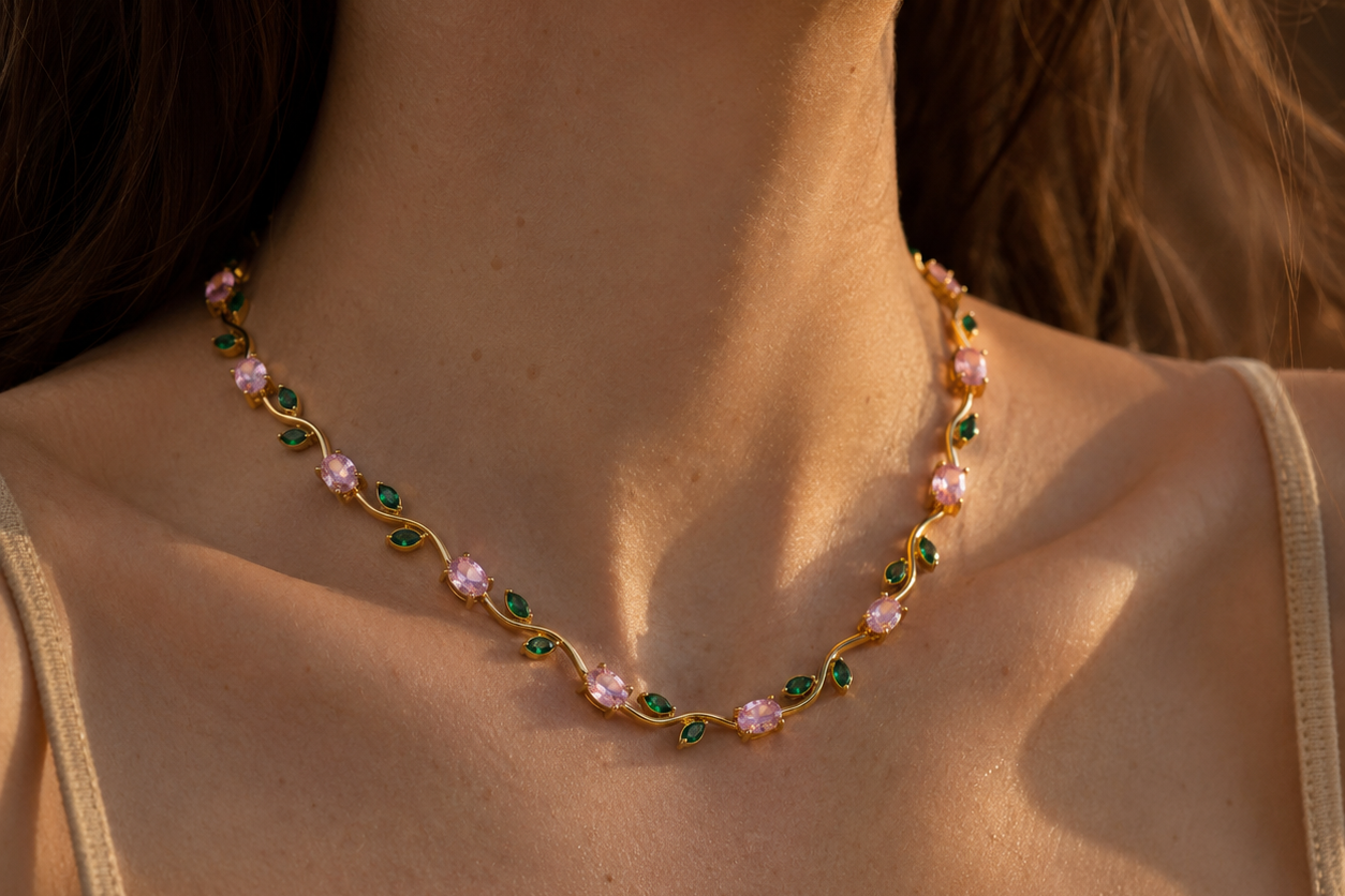 Amélie Bloom Necklace - ALUVAYA Necklace
