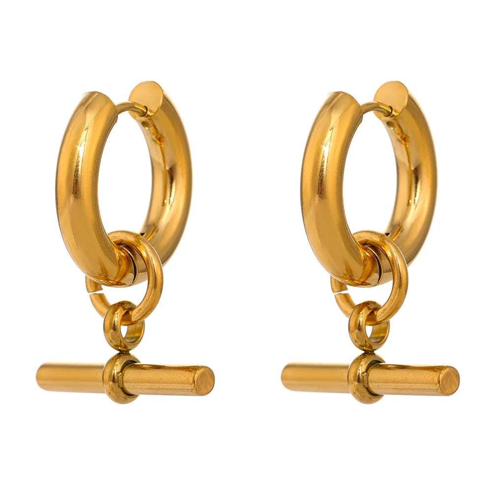Nova Geometric Huggie Earrings - product image 14