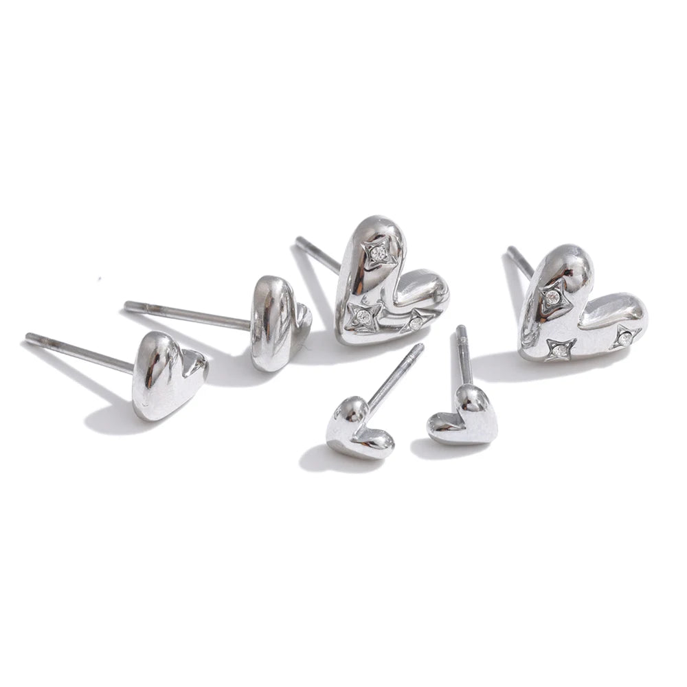 Rosalie Heart Earrings - ALUVAYA Earrings