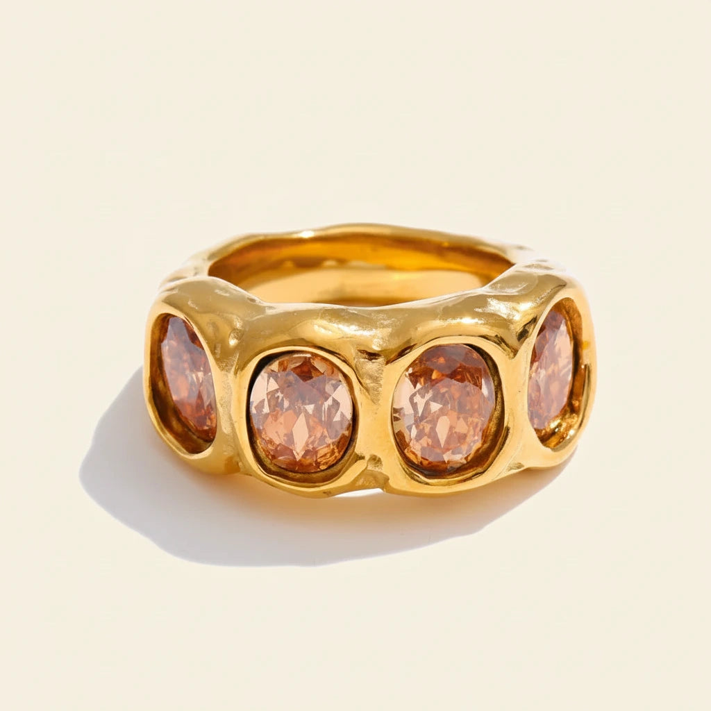 Celina Halo Ring - ALUVAYA Ring