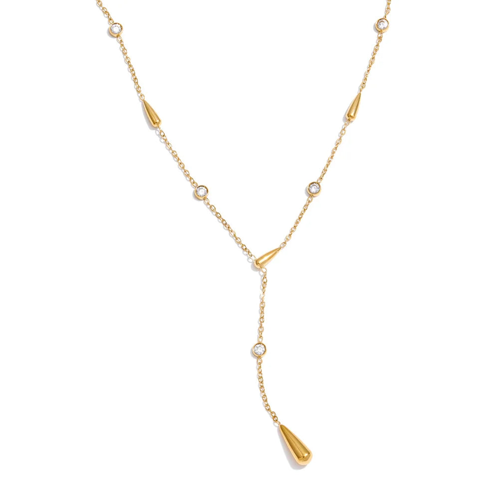 Mireya Crystal Necklace - ALUVAYA Necklace