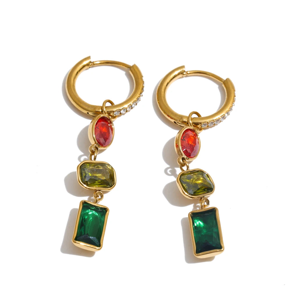 Noemi Crystal Earrings - ALUVAYA Earrings