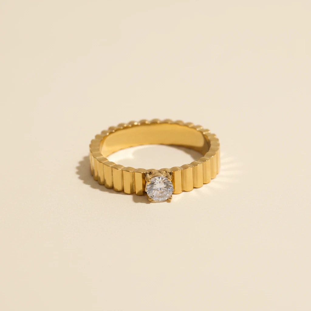 Cassiane Crystal Ring - ALUVAYA Ring