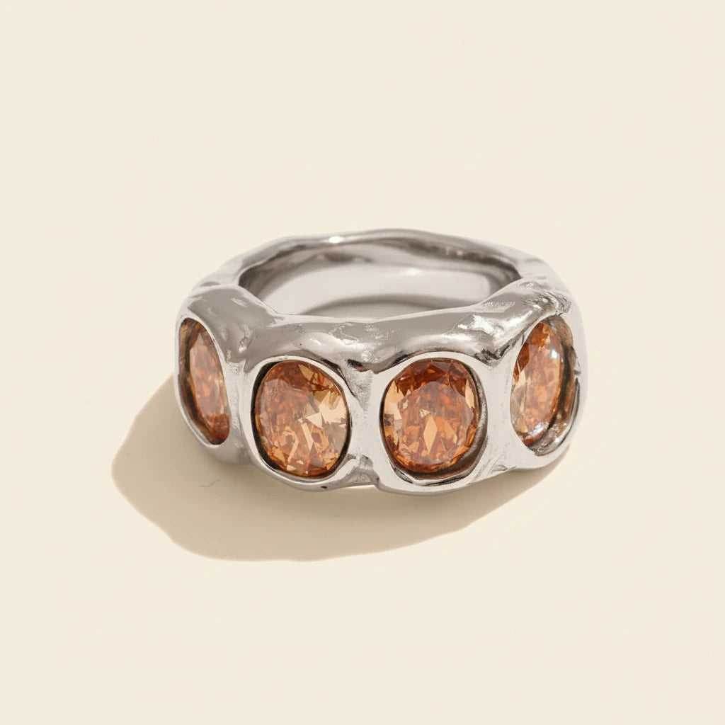 Celina Halo Ring - ALUVAYA Ring