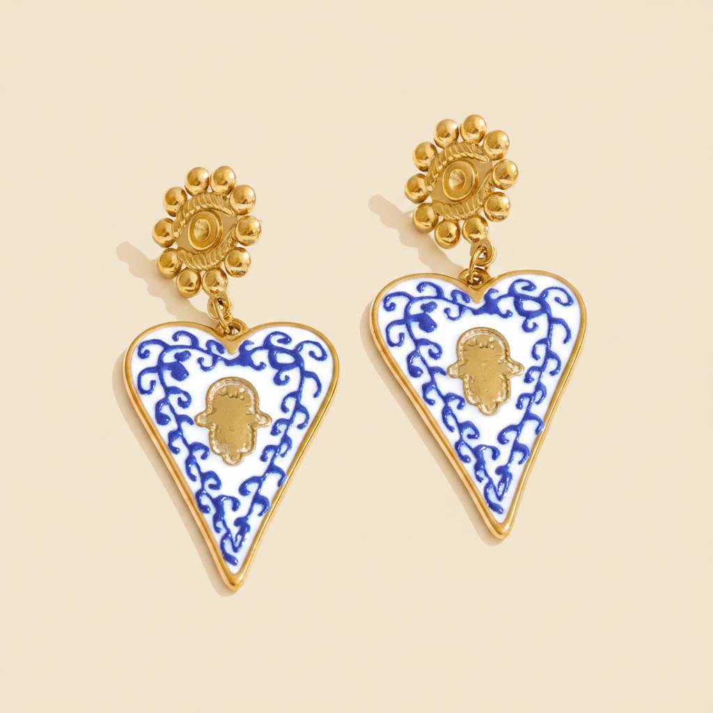 Elowen Heart Earrings