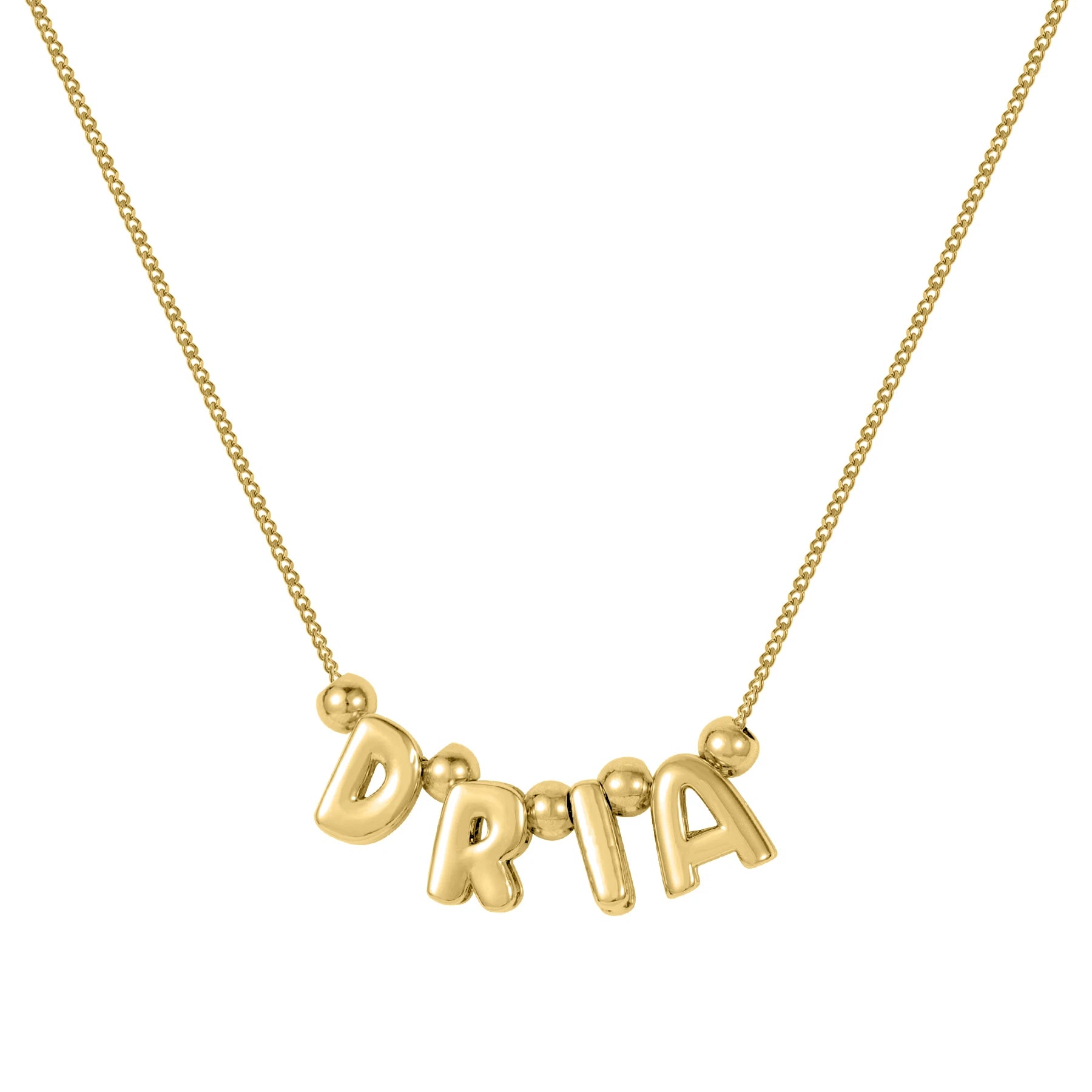 Bubble Letter Necklace