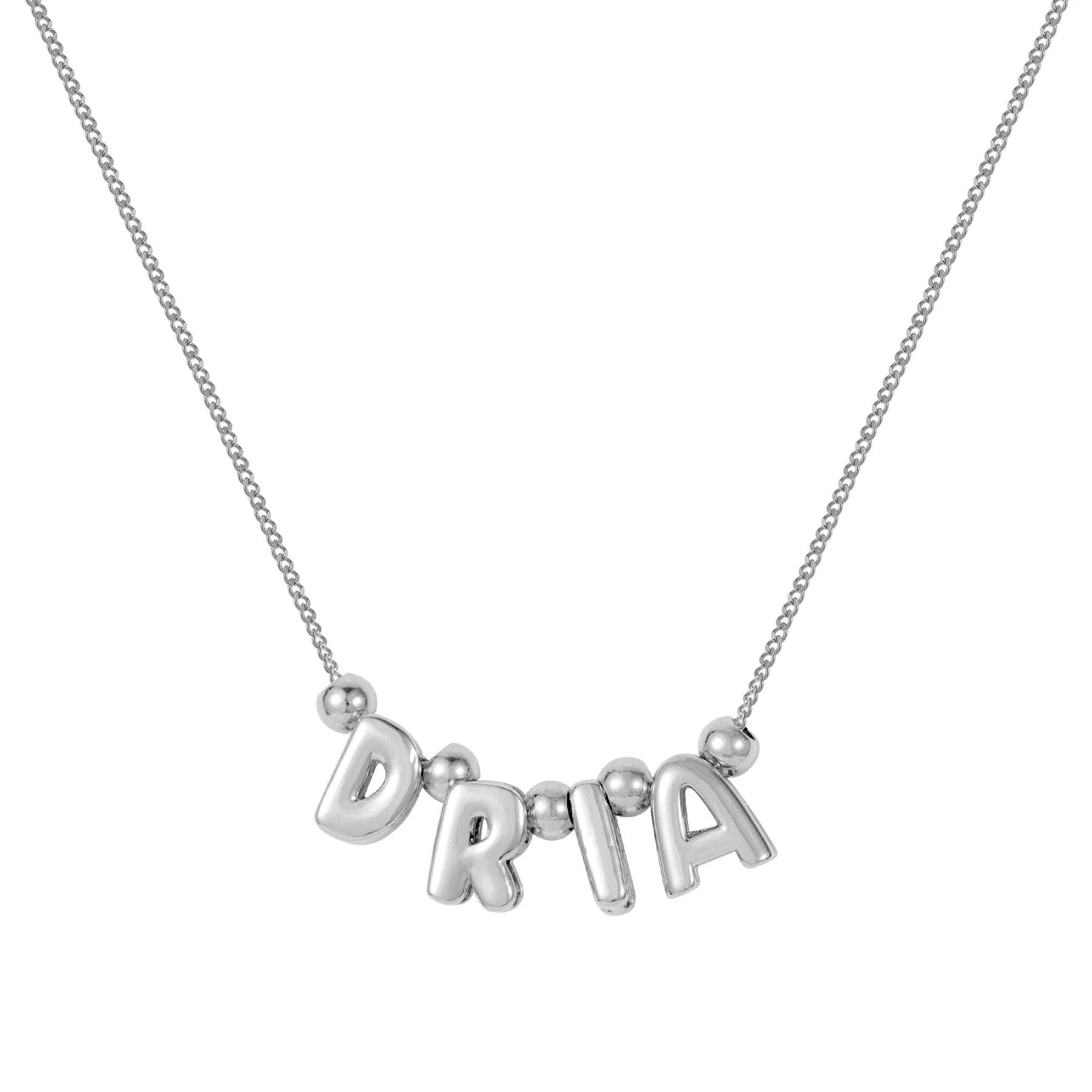Bubble Letter Necklace