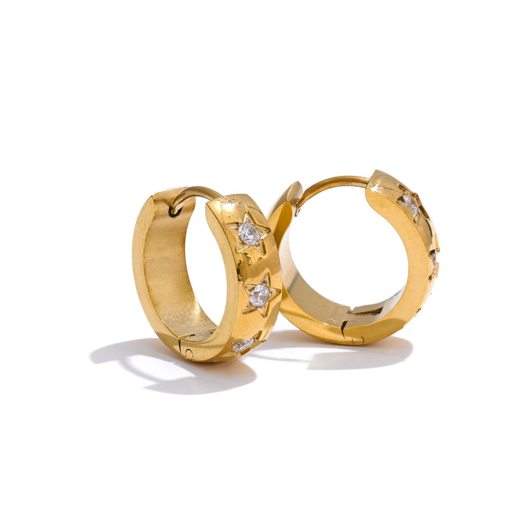 Astra Star Hoop Earrings - product image 25