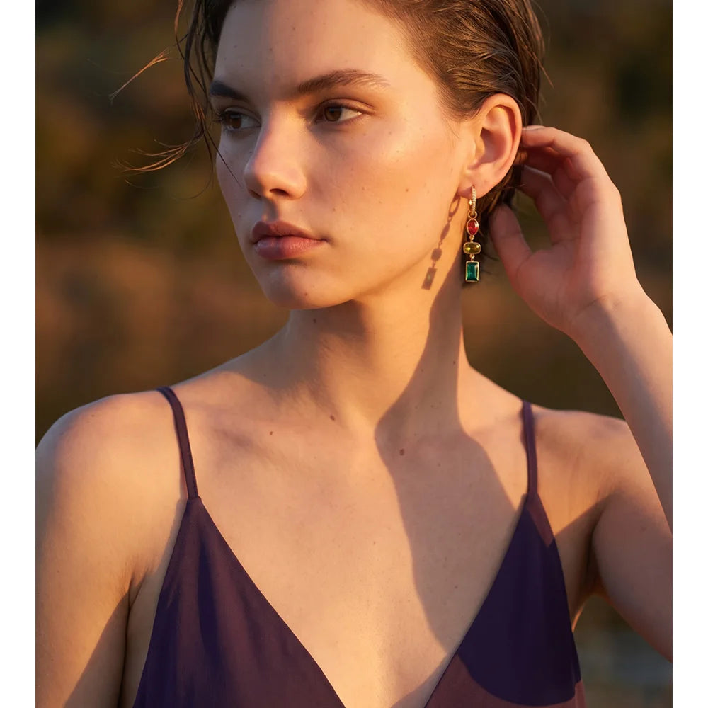 Noemi Crystal Earrings - ALUVAYA Earrings