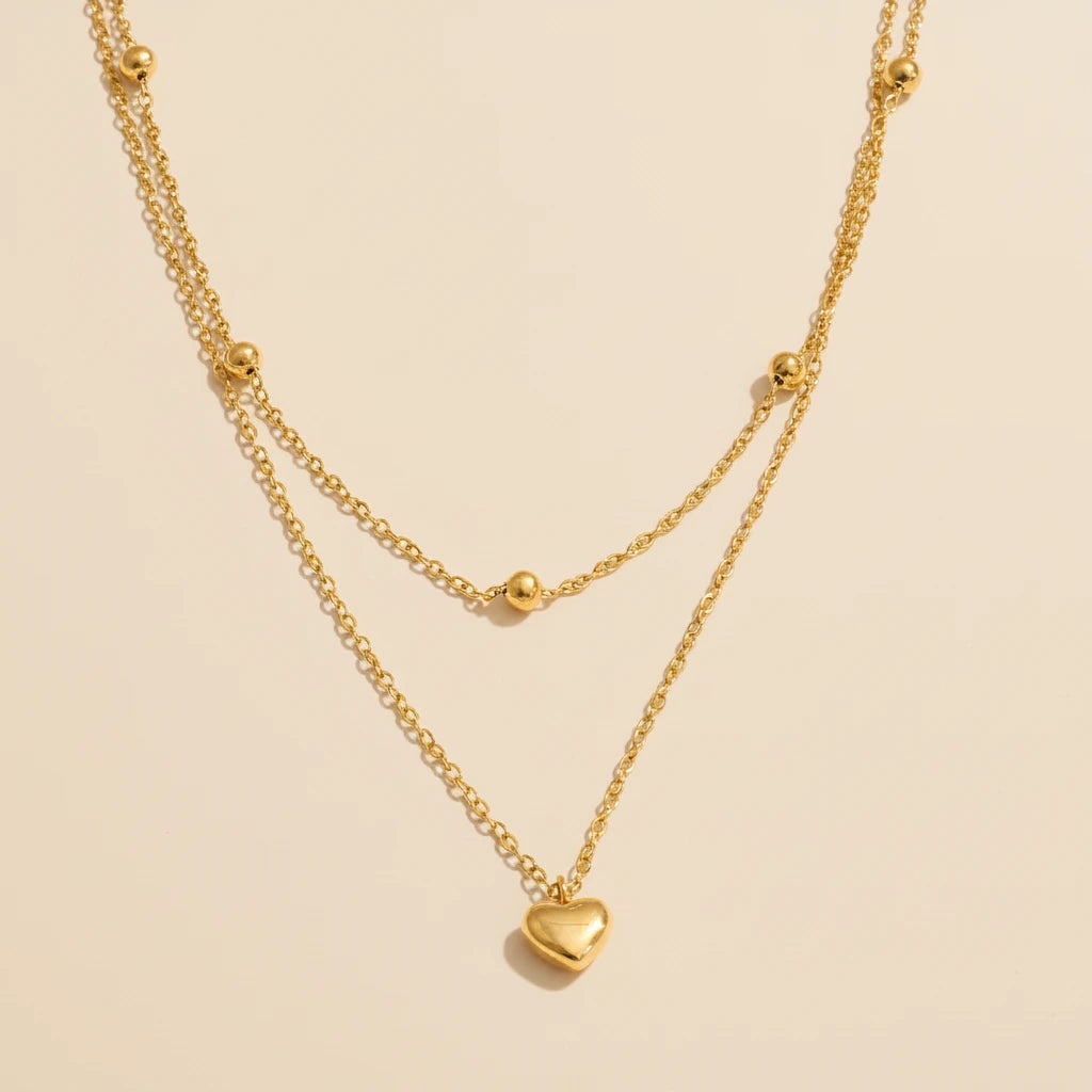 Amorette Heart Necklace - ALUVAYA Necklace