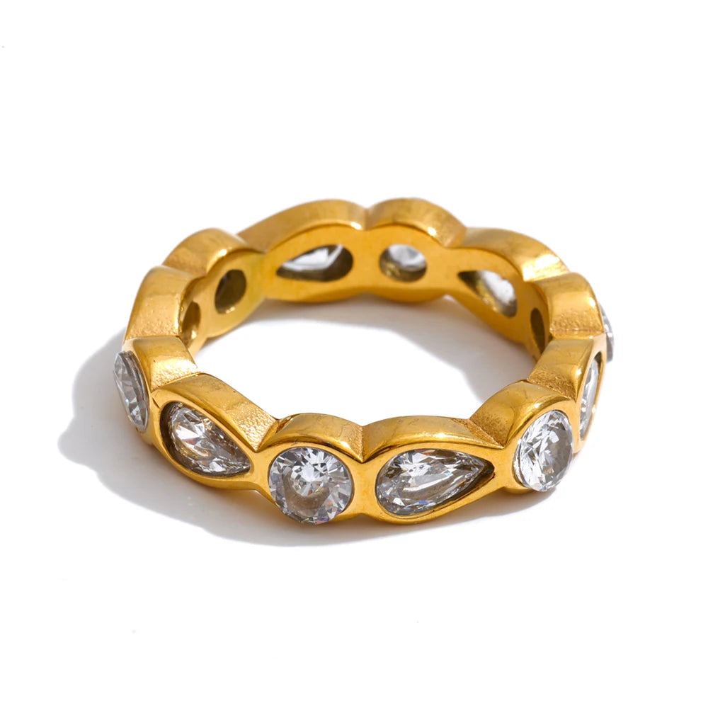 Estelle Crystal Ring - ALUVAYA Ring