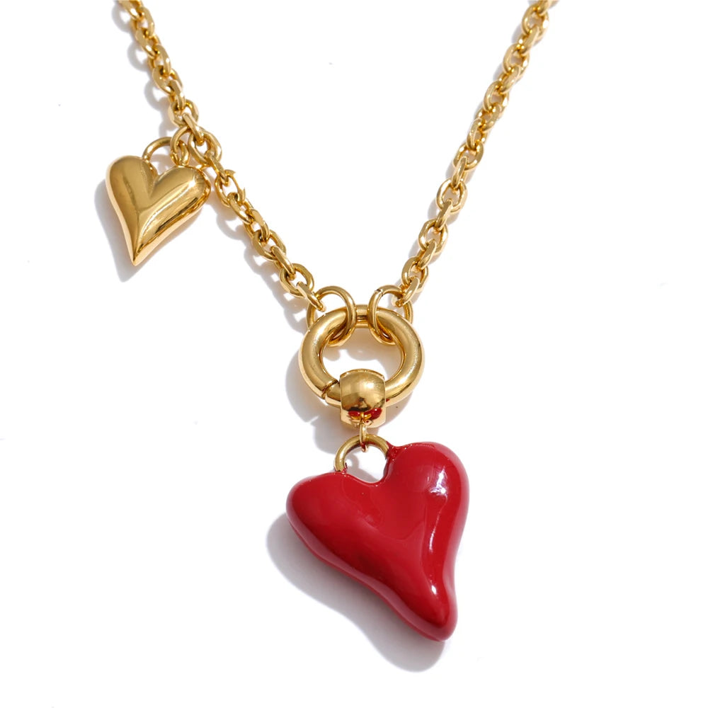 Evelisse Heart Necklace - ALUVAYA Necklace