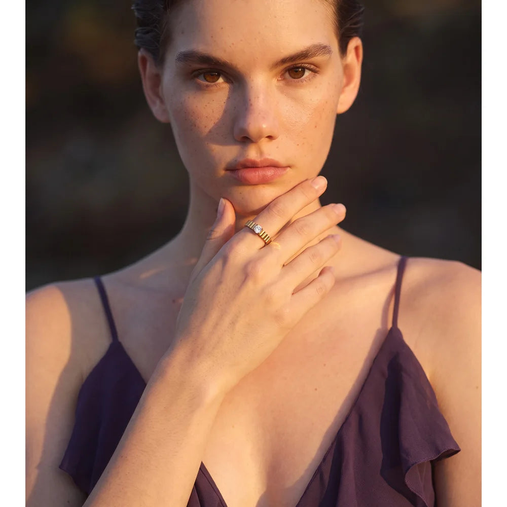 Cassiane Crystal Ring - ALUVAYA Ring