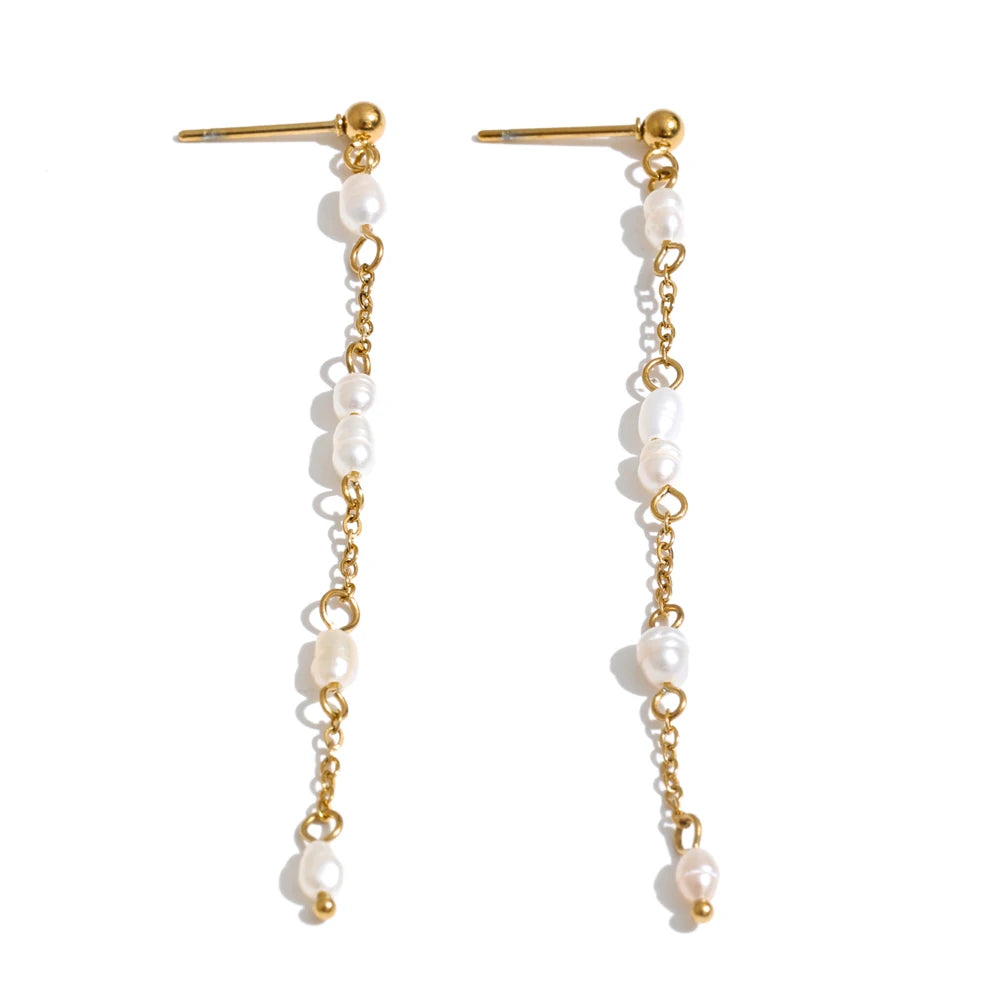 Solara Pearl Earrings - ALUVAYA Earrings