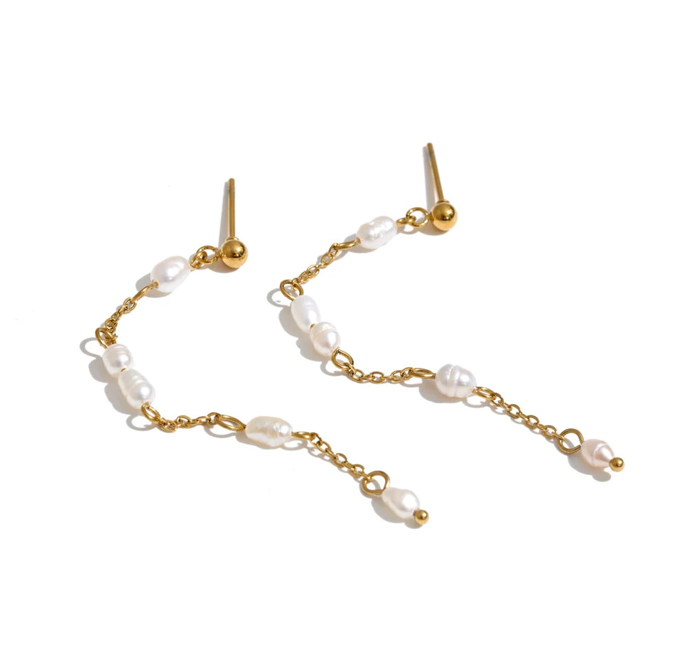 Solara Pearl Earrings - ALUVAYA Earrings