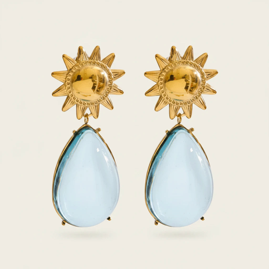 Soleil Sun Earrings - ALUVAYA Earrings