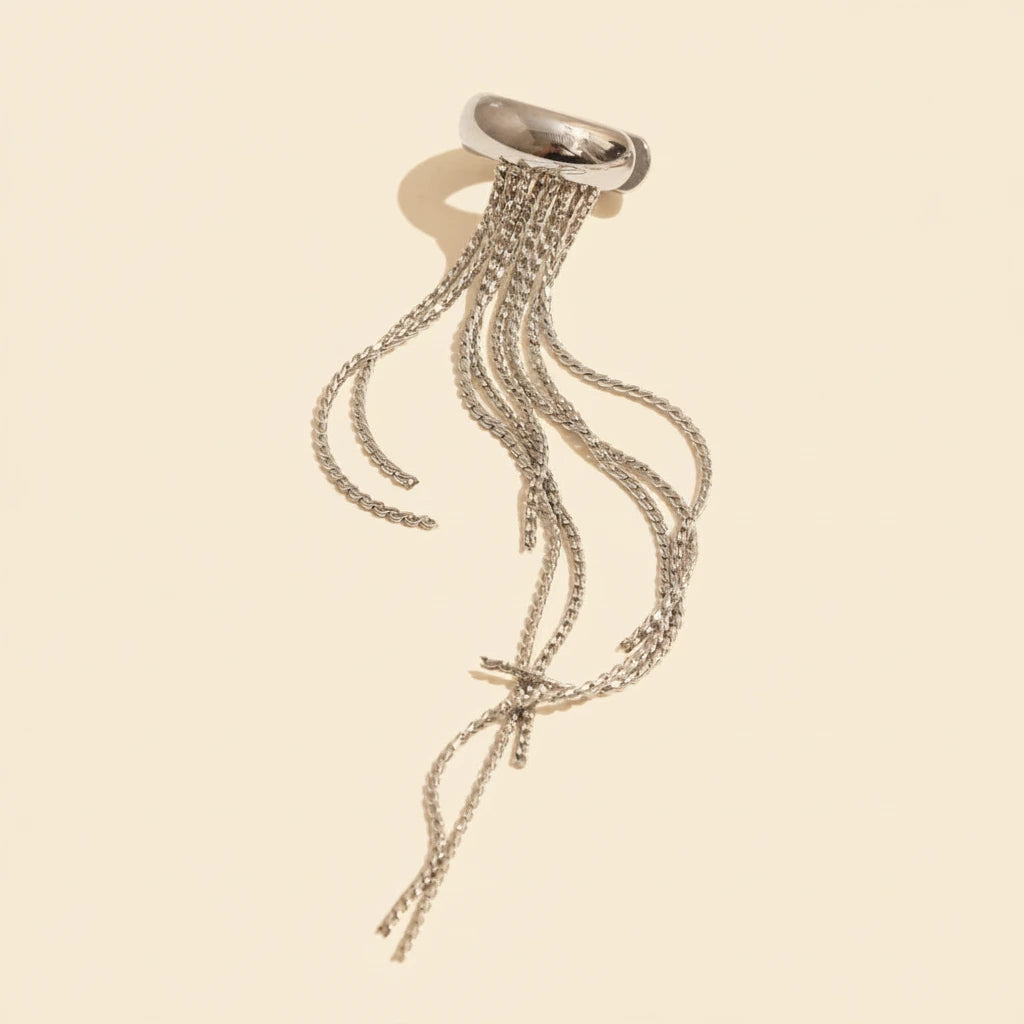 Celeste Tassel Ear Cuff - ALUVAYA Ear Cuff