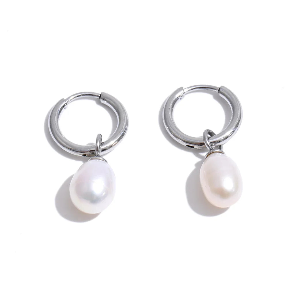 Isla Freshwater Pearl Hoop Earrings - product image 15