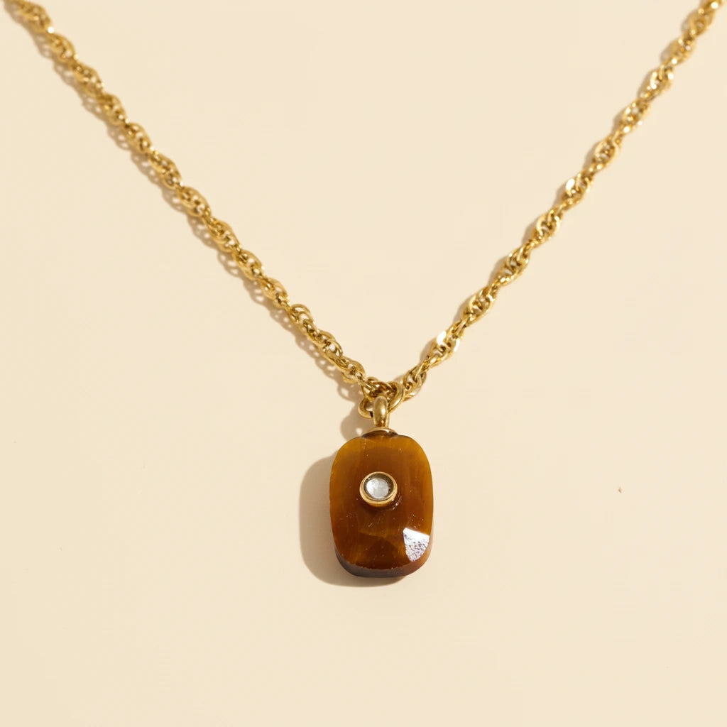Calista Stone Necklace - ALUVAYA Necklace
