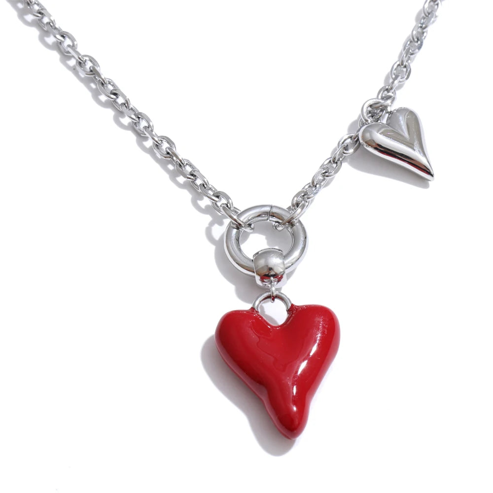 Evelisse Heart Necklace - ALUVAYA Necklace