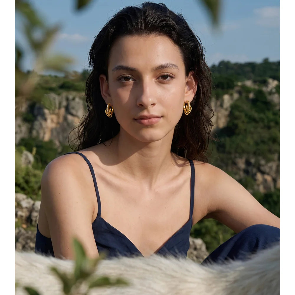 Élodie Halo Earrings - ALUVAYA Earrings