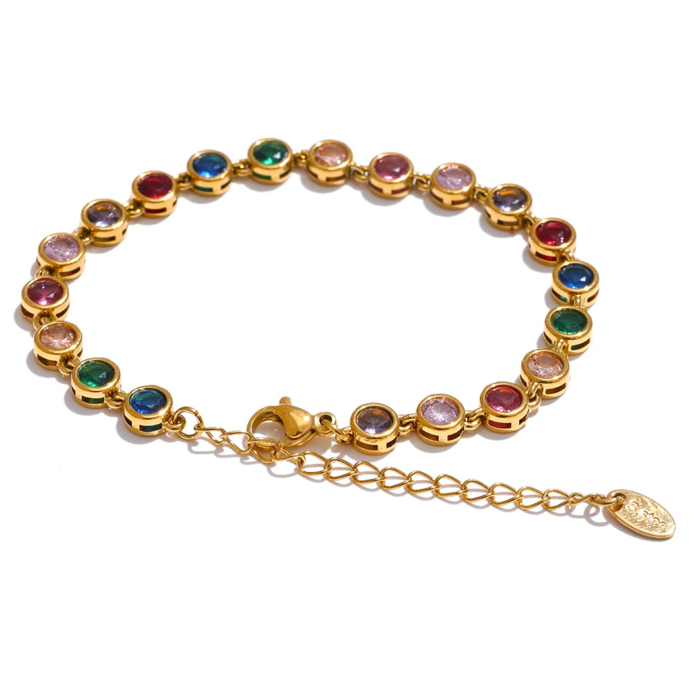 Prism Zirconia Necklace & Bracelet - product image 25