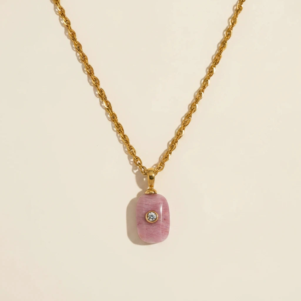 Calista Stone Necklace - ALUVAYA Necklace