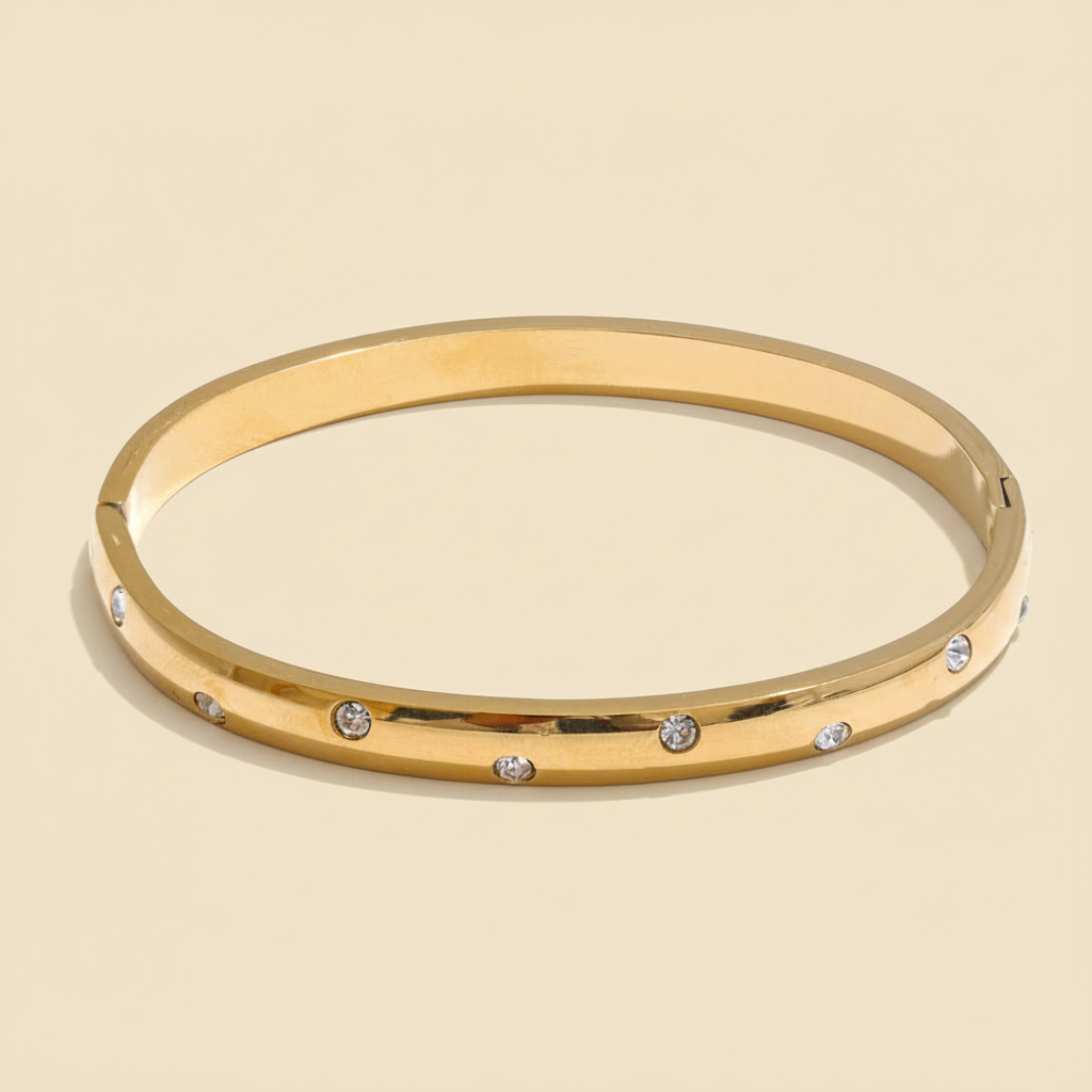 Aurelia Tennis Bracelet — Gold Packshot