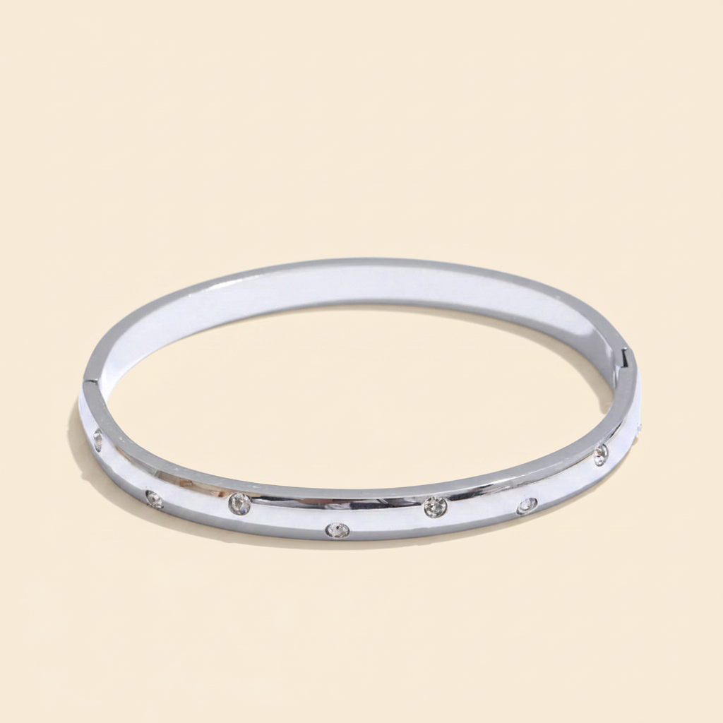 Aurelia Tennis Bracelet — Platinum Packshot
