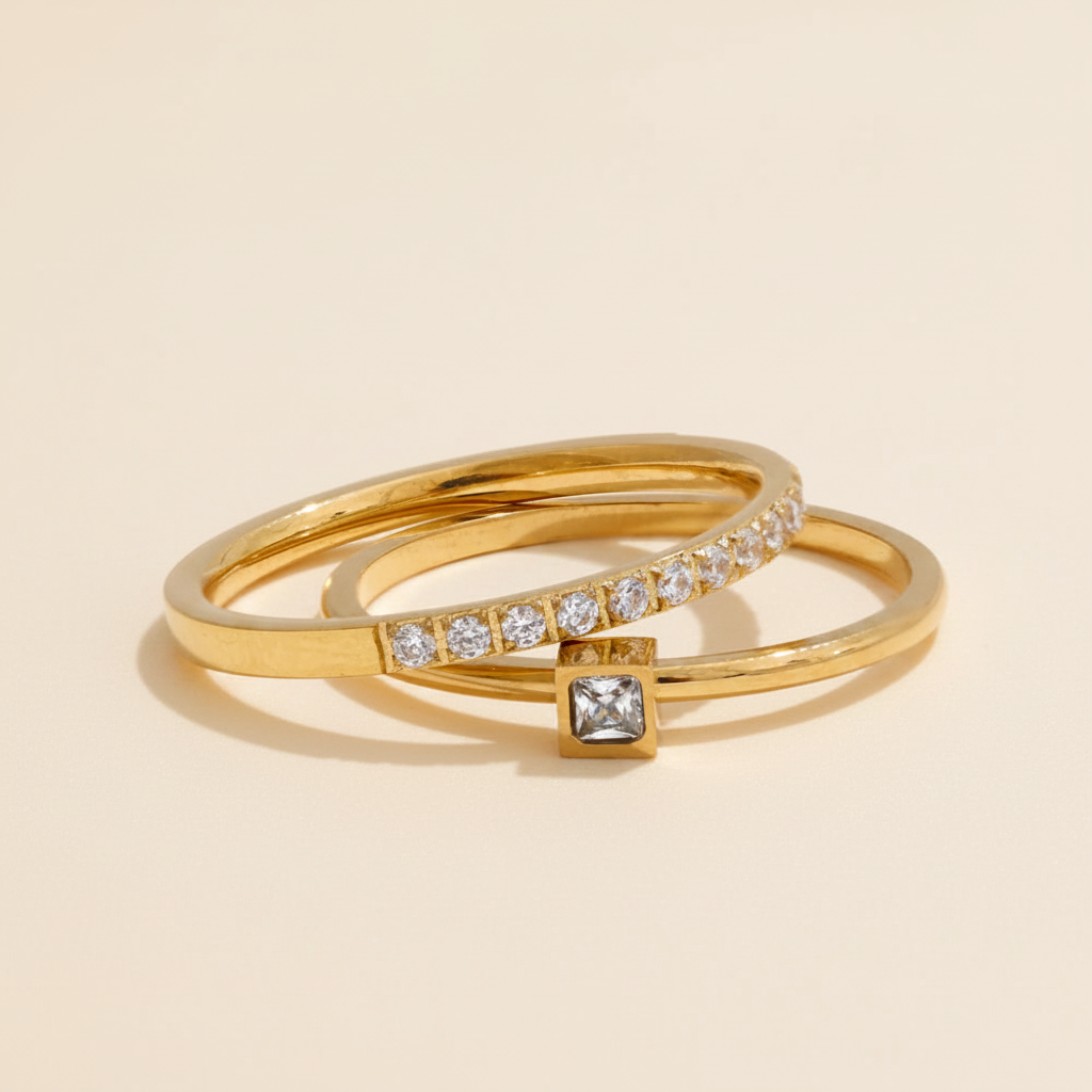 Celeste Stackable Rings — Packshot
