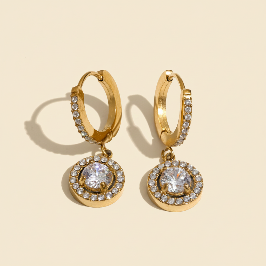 Elodie Drop Earrings — Gold