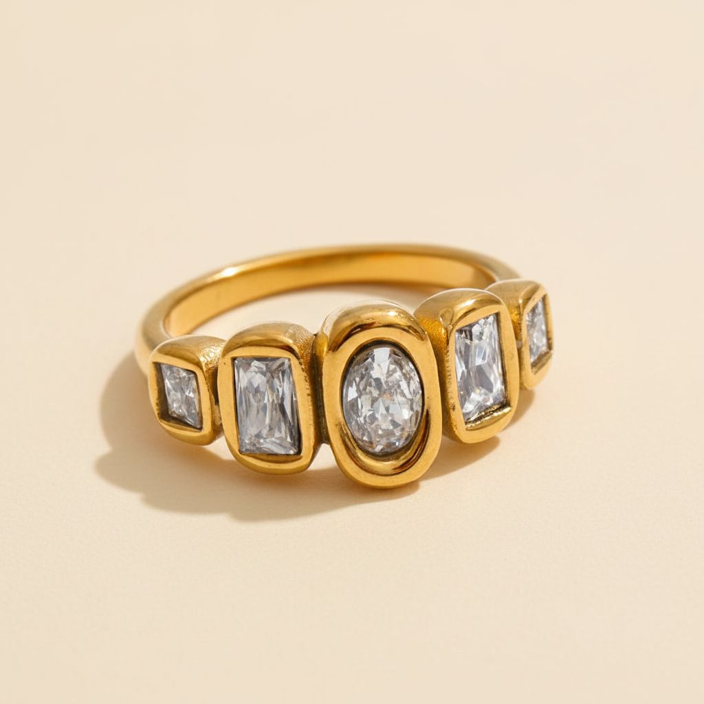 Estelle — 5 Stone Oval