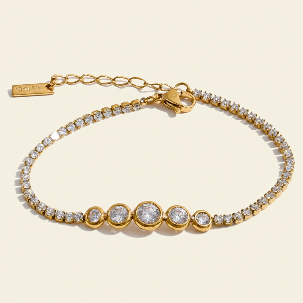 Lumina Tennis Bracelet — Gold