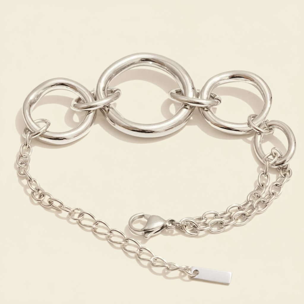 Marielle Chain Bracelet — Platinum
