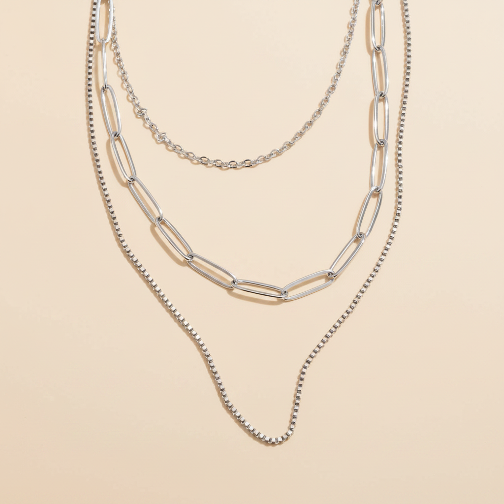 Marisol Chain Necklace Prata Packshot