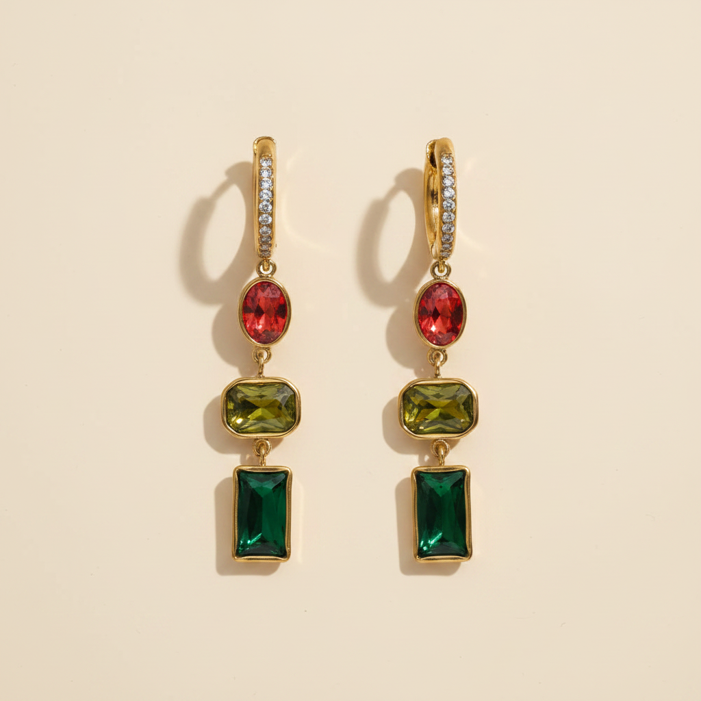 Noemi Crystal Earrings Packshot