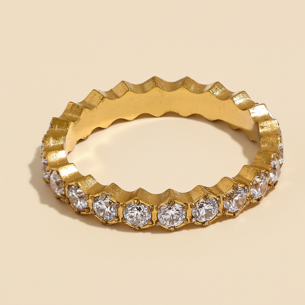 Sabine Pave Ring — Gold